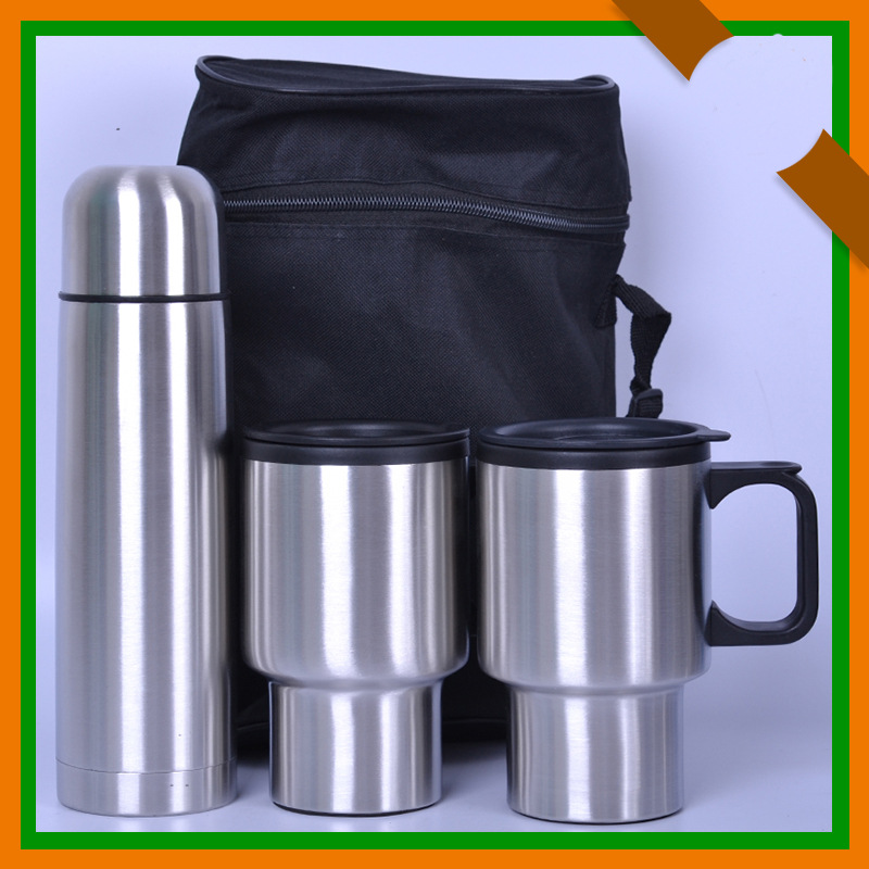 stainless steel vacuum flask gift set